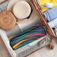 thumbnail image 4 of Hair Tools Storage with Heat Resistant Mat- Colorful Lines Printed Curling Iron Travel Bag/Flat Iron Case for Women, 4 of 8
