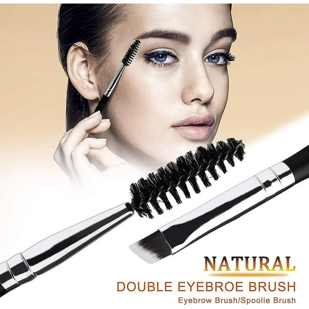 Cepillo para cejas de doble punta 2 en 1 Cepillo profesional para cejas curvado y mini cepillo para pestañas para peinar, peinar, teñir y gel, 8 piezas (negro) Rojo Verde Cocina, Decoración y Otros
