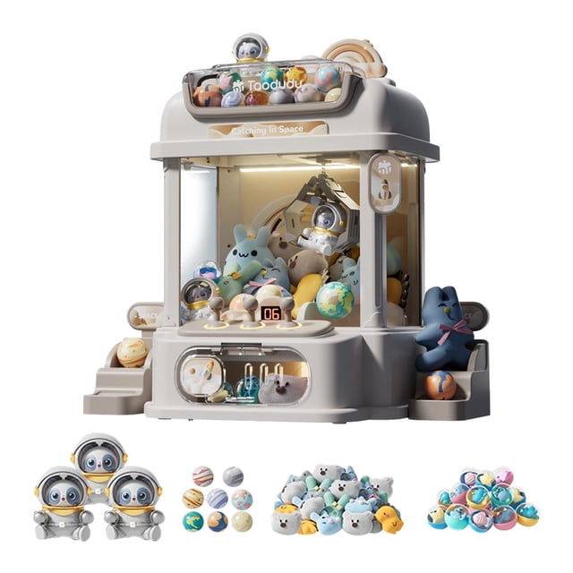 Bunblic Mini Machine à Jouets Distributeur de Bonbons Mini Machine à Griffes de Table pour Filles Garçons Cadeau Fête