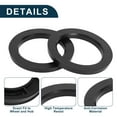 thumbnail image 5 of Unique Bargains Car Wheel Hub Centric Rings Durable Wheels Center Shaft Shock Absorbing Hubrings Black 2 Pcs Polycarbonate OD 112.1mm to ID 78.1 mm, 5 of 7