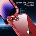 thumbnail image 4 of Funda de teléfono ESR Air Armor Clear Red para iPhone SE (2022), 4 of 9
