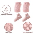 thumbnail image 3 of Rodilleras antideslizantes para gatear para bebés y calcetines antideslizantes para bebés Protector de rodilla para niños pequeños, 3 of 5