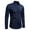 c02Blue, variant on USNSM Men's Fashion Solid Patchwork Long Sleeve Dress Shirt Classic Slim Fit Wrinkle-Free Casual Business Button Up Shirts Black S