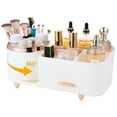 thumbnail image 1 of Organizador de maquillaje Zufudo 3016 con cajón giratorio de 360°, blanco, 1 of 6