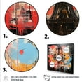 thumbnail image 3 of Designart "Extravaganza of Pop Art Chandelier II" Fashion Framed Wall Art - Modern Red Chandelier Hallway Framed Wall Art Decor, 3 of 6