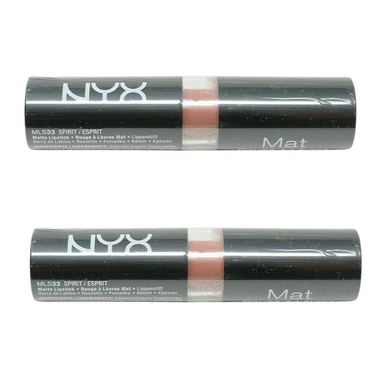 US dollar Artiest bibliotheek NYX Professional Makeup Matte Lipstick in Spirit MLS33 for Unisex, Pack of  2 - Walmart.com
