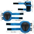 thumbnail image 5 of Sports Equipment Child Protection 6 Pcs Elbow Pad Wrist Guard - blue, 5 of 5