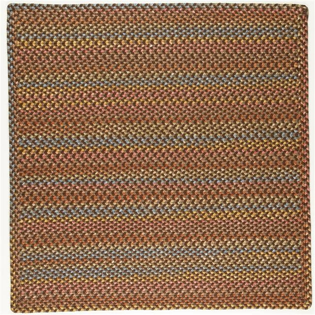 Rhody Rug WO31R120X120B 10 ft. Woodstock Square Rug, Hickory & Multi Color