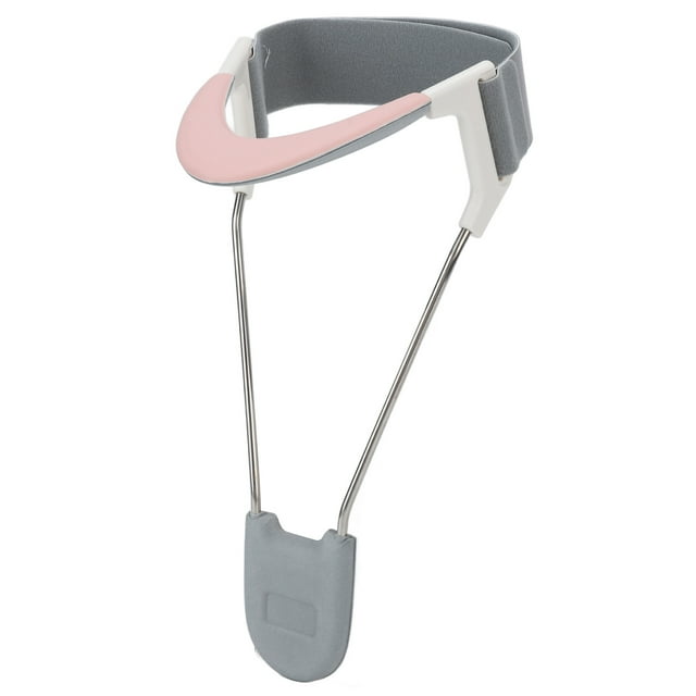 Neck Support, Relieve Fatigue Cervical Neck Traction Device Correct Sitting Posture For Adults For Home S Below 13inch Pink