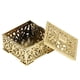 thumbnail image 1 of Caja de dulces BuyWeek cuadrada 12 piezas estilo europeo alta capacidad color oro plata, 1 of 9