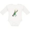 thumbnail image 3 of Inktastic Mardi Gras Crayfish Artsy Boys or Girls Long Sleeve Baby Bodysuit, 3 of 5