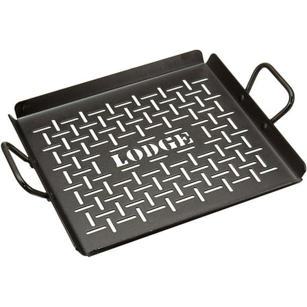 Lodge Carbon Steel Grilling Pan Pre Seasoned 12 inch