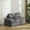 Grey, variant on Litake 3-in-1 Folding Convertible Sofa Bed with Pillow Foldable Matress with Back Support, Comfy Portable Sleeper Chair Floor Sofa Lounge for Living Room Bedroom, No Assemble Required, Beige Double