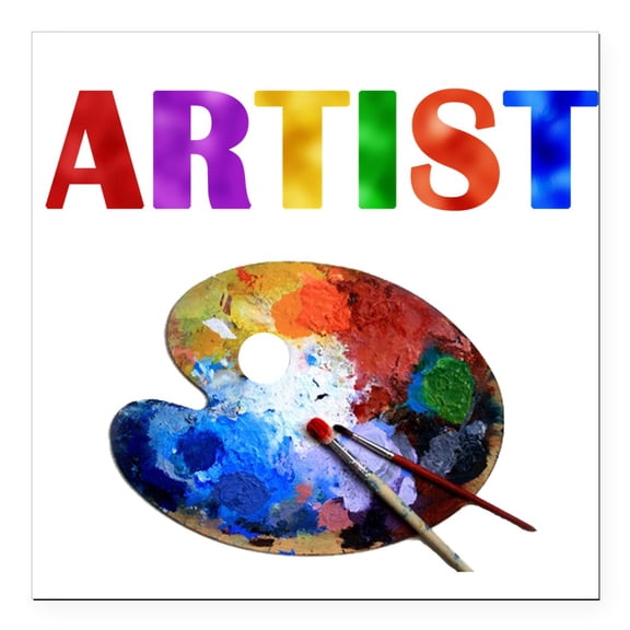 CafePress - Artist Square Car Magnet 3 X 3 - Square Car Magnet 3" x 3"