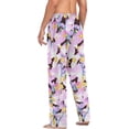 thumbnail image 6 of Floral Daisy Pattern Ghost Pajama Pants, Men's Lounge Pants Light with Drawstring and Pockets, Christmas New Year Birthday Father's Day Gifts, Medium, 6 of 7