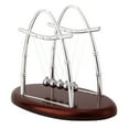 thumbnail image 1 of Newton Cradle Balance Balls, Educational Physics Science Pendulum Demonstrates Laws of Conservation of Momentum and Energy Home Ornament Study Office Desk Table Decor, 1 of 7