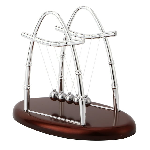 Newton Cradle Balance Balls, Educational Physics Science Pendulum Demonstrates Laws of Conservation of Momentum and Energy Home Ornament Study Office Desk Table Decor