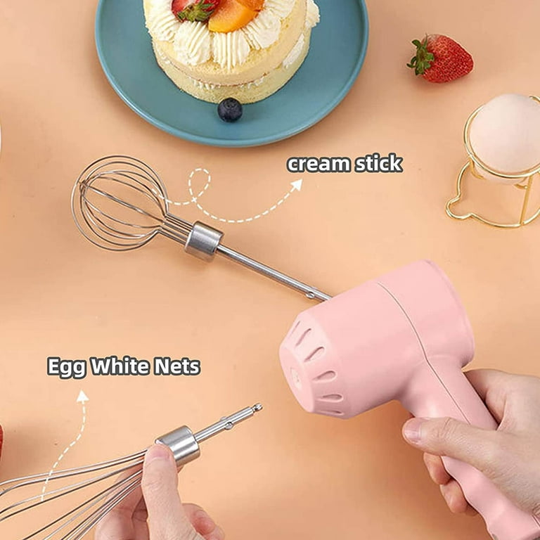 Lightweight Electric Hand Mixer Handheld Egg Beater in Grey&White –  MXMBLENDER
