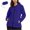 Blue, variant on Rain Jackets for Women Lightweight Hooded Packable Windbreaker Jacket with Storage Pouch for Camping Travel Gray L