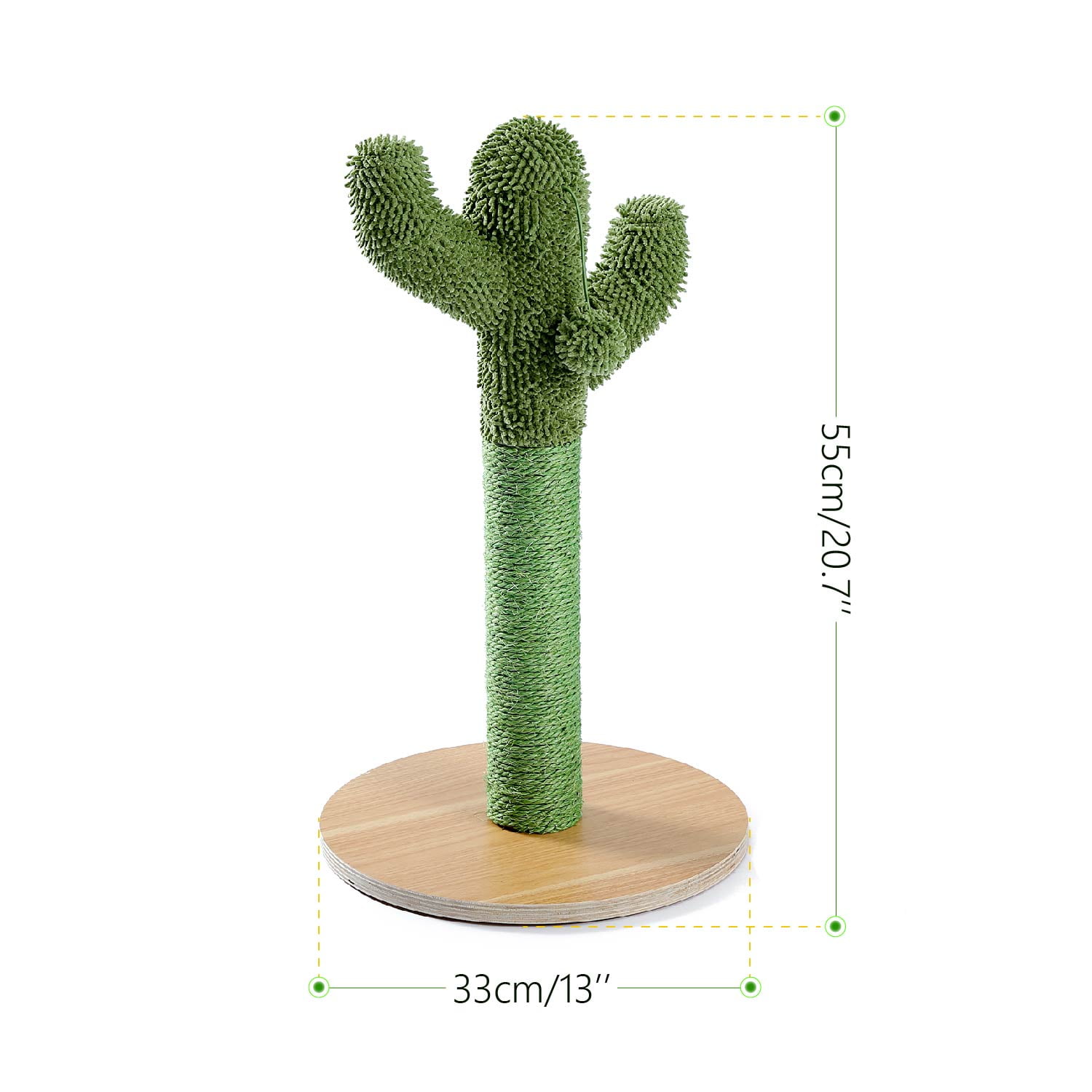 Pefilos 20.7" Cactus Cat Scratching Post for Large Cats Cat Scratcher for Adult Cats with Sisal Rope for Small & Medium Cats Kittens Cat Tree for Indoor Cats, Green Pefilos 20.7" Cactus Cat Scratching Post for Large Cats Cat Scratcher for Adult Cats with Sisal Rope for Small & Medium Cats Kittens Cat Tree for Indoor Cats, Green