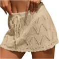 thumbnail image 2 of Aueoeo Womens Crochet Cover Up Skirt Wrap Mini Skirt Vacation Sun Protection Beach Cover Ups Skirt, 2 of 5