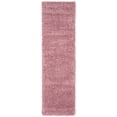 thumbnail image 2 of SAFAVIEH Fontana Jamie Solid Shag Runner Rug, Pink, 2'3" x 8', 2 of 8