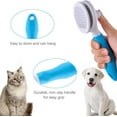 thumbnail image 6 of Cat Grooming Brush, Self Cleaning Slicker Brushes for Dogs Cats Pet Grooming Brush Tool Gently Removes Loose Undercoat, Mats Tangled Hair Slicker Brush for Pet Massage- Upgraded (BLUE), 6 of 14