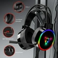 thumbnail image 5 of COM1950s Gaming Headphones with Microphone Rgb Gaming Headset with Mic Over-Ear Headphones Surround Sound Game Movie Music Headphones Gaming Headphones with Microphone, 5 of 9