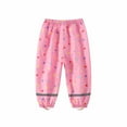 thumbnail image 4 of ZACPNCV Toddler Rain Pants Boys Girls Waterproof Pants Cute Printed Mud Dirty Proof Hiking Trousers Rain Suit Outdoor Pink 10-12 Years, 4 of 4