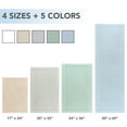 thumbnail image 6 of Host & Home Cotton Bath Rug (Runner 20x60), Non-Slip Backing, Modern Weave, Blue, 6 of 7