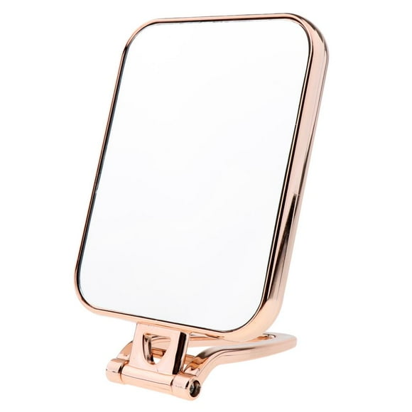 Espejo de maquillaje duradero Dormitorio Baño Espejos cuadrados independientes Dorado jinwen Espejo de maquillaje de aumento