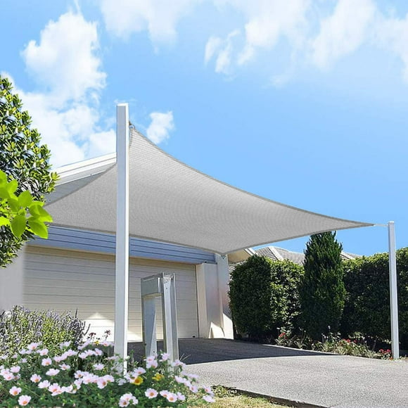 HOMA 6' x 18' Grey Rectangle Sun Shade Sail Canopy, 95% UV Blockage Awning Shelter Fabric Cloth Screen for Patio Outdoor Backyard - Heavy Duty Commercial Grade (Custom Size - Made in USA)