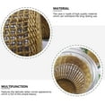 thumbnail image 4 of QIFULL Qifull Glass Vase Khaki Rattan Woven Flower Arrangement Container for Decor 1Pc, 4 of 10