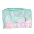 thumbnail image 2 of Zhaomeidaxi Portable Waterproof Cosmetic Bags PVC Transparent Zippered Toiletry Bag with Handle Strap Portable Clear Makeup Bag Pouch for Bathroom, Vacation and Organizing, 2 of 4