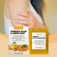 thumbnail image 2 of 3pc Turmeric Soap Bar for Face & Body-Acne, Dark Spots, Smooth Skin, Natural Handmade Soap For All Skin Types For Men and Women, 2 of 6