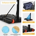 thumbnail image 6 of DWVO Adjustable Portable Basketball Hoop with Wheel Base for Outdoor Indoor, 5.5-10FT Basketball Hoop & Goal System with Shatterproof Backboard, Black, 6 of 7