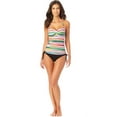 thumbnail image 4 of Anne Cole Womens Striped Bandeau Tankini Swim Top, 4 of 4