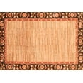 thumbnail image 1 of Ahgly Company Indoor Rectangle Abstract Orange Modern Area Rugs, 2' x 3', 1 of 4