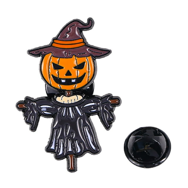 Series Brooches Cute Cartoon Pumpkin Head Badge Skeleton And Brooch