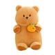 thumbnail image 3 of Figura de peluche de animal de juguete, oso de peluche coleccionable de dibujos animados para decoración del hogar. Naranja, 3 of 9