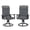 Patterned Backrest-Grey6, variant on Patio Swivel Chairs Set of 2, Waterproof Outdoor Dining Chairs with All-Weather Textilene Mesh, High Back Rocker Chairs for Deck, Garden, and Backyard (Beige)