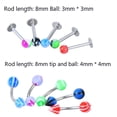 thumbnail image 5 of HATISS 105PCS Wholesale Bulk lots Body Piercing Eyebrow Jewelry Belly Tongue Bar Ring, 5 of 8