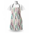 thumbnail image 3 of Abstract Apron, Contemporary Avant-Garde Style Color Stripes Vertical Bars with Dots Creative Art, Unisex Kitchen Bib with Adjustable Neck for Cooking Gardening, Adult Size, Multicolor, by Ambesonne, 3 of 4