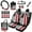 American Flag, variant on Jeiento Aztec Brown 15 PCS Car Seat Cover Full Set Highland Cow Sunflower with Cup Coaster Seat Belt Strap Cover Trash Cans Air Vent Storage Bag Seatbelt Rearview Mirror Cover Keychain