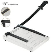 A4 Paper Cutter, Stack Paper Trimmer Guillotine 13 Cutting Length, Commercial Grade Guillotine Paper Slicer Cutter, 12 Sheet Capacity, for Office Home or School
