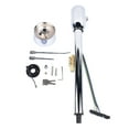 thumbnail image 2 of 30 Inch Polish Stainless Steel GM Manual Floor Shift Steering Column with 9 Hole Wheel Adapter Key Silver, 2 of 10