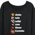 thumbnail image 3 of The Lion King - Main Characters - Women's Lightweight French Terry Long Sleeve Shirt, 3 of 5