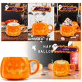 thumbnail image 3 of Halloween Pumpkin Mug Decorations Happy Halloween Pattern Mug Ceramic Cute Pumpkin Coffee Cup Halloween Birthday Tabletop Drinkware For Adults Kids Women, 3 of 6