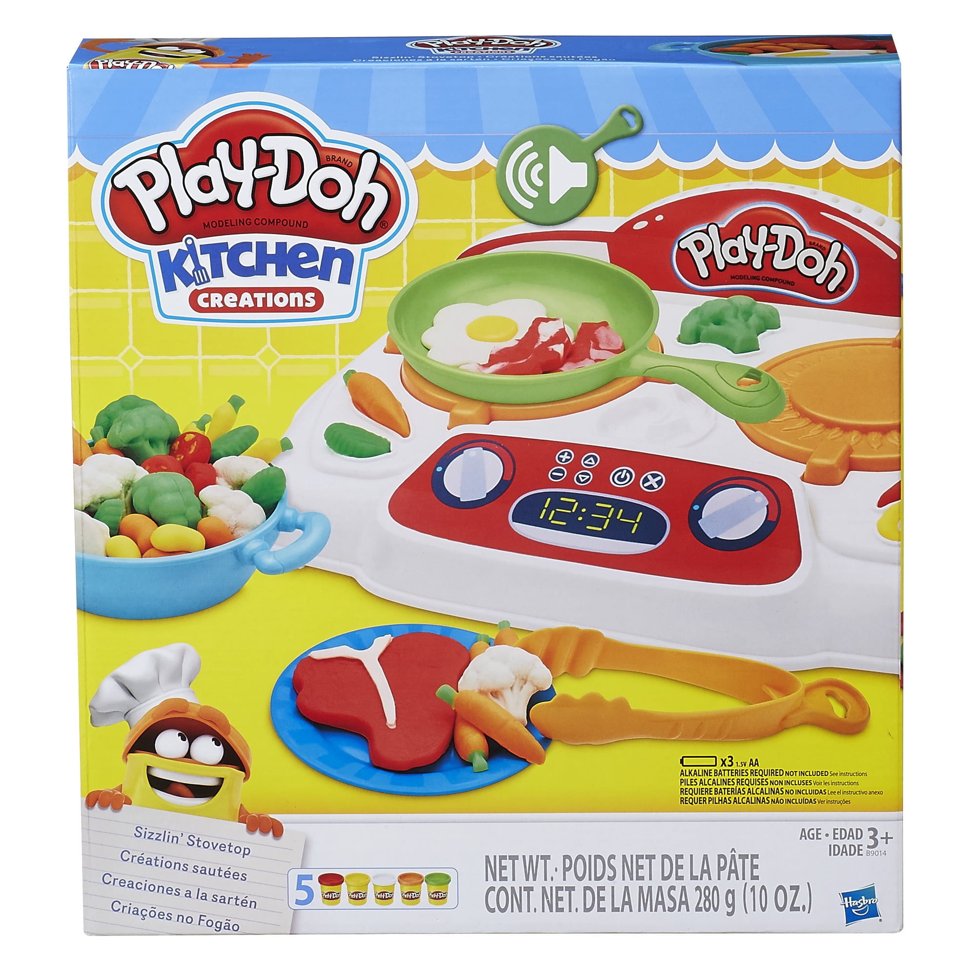  Play  Doh  Kitchen  Creations Sizzlin Stovetop Food Set  with 