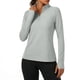 thumbnail image 2 of V Cuello 3/4 Manga Tops para las Mujeres Camisas de Entrenamiento con Protección Solar, Camisetas de Moda Primavera Verano Blusas de Túnica para Uso Diario, 2 of 8